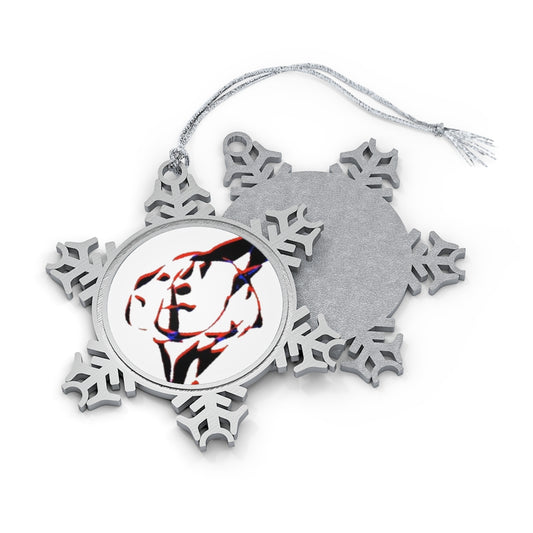 3Faces By CaveDances Snowflake Ornament
